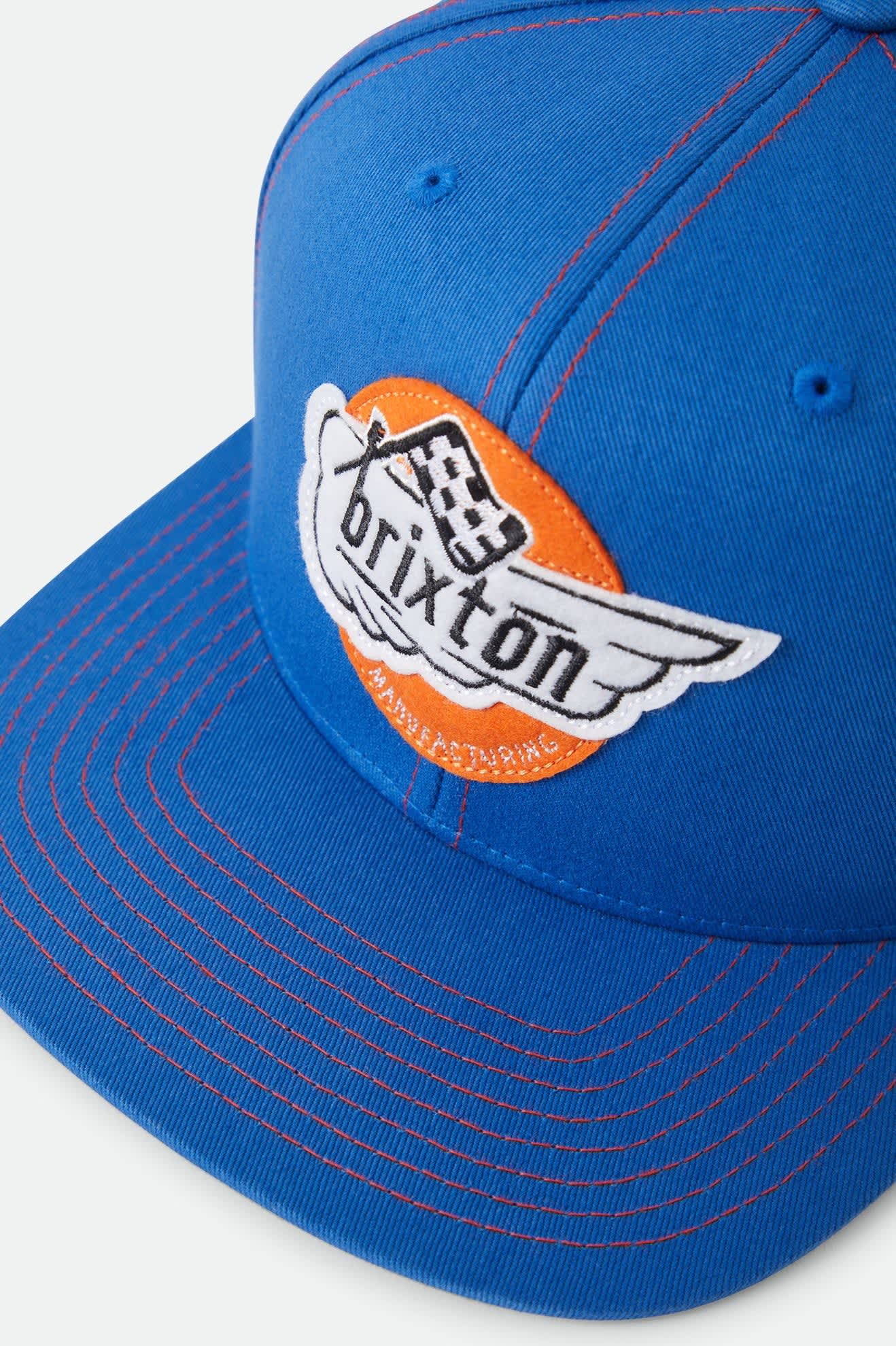 0520b6940bdb9a5fabf6dad211e58dcd982ab1d7.jpg Brixton Heyward Snapback Cap Electric Indigo