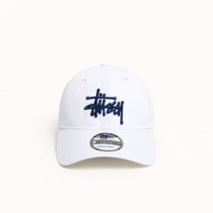 Stüssy x New Era 9TWENTY Basic Strapback Cap White