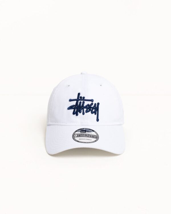 Stüssy x New Era 9TWENTY Basic Strapback Cap White
