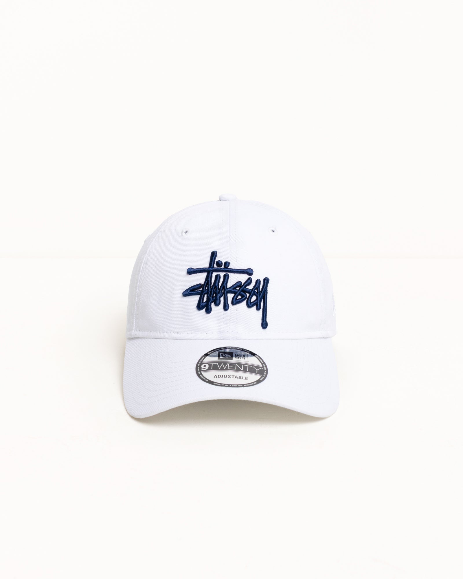 1311107_WHIT_1.jpg Stüssy x New Era 9TWENTY Basic Strapback Cap White