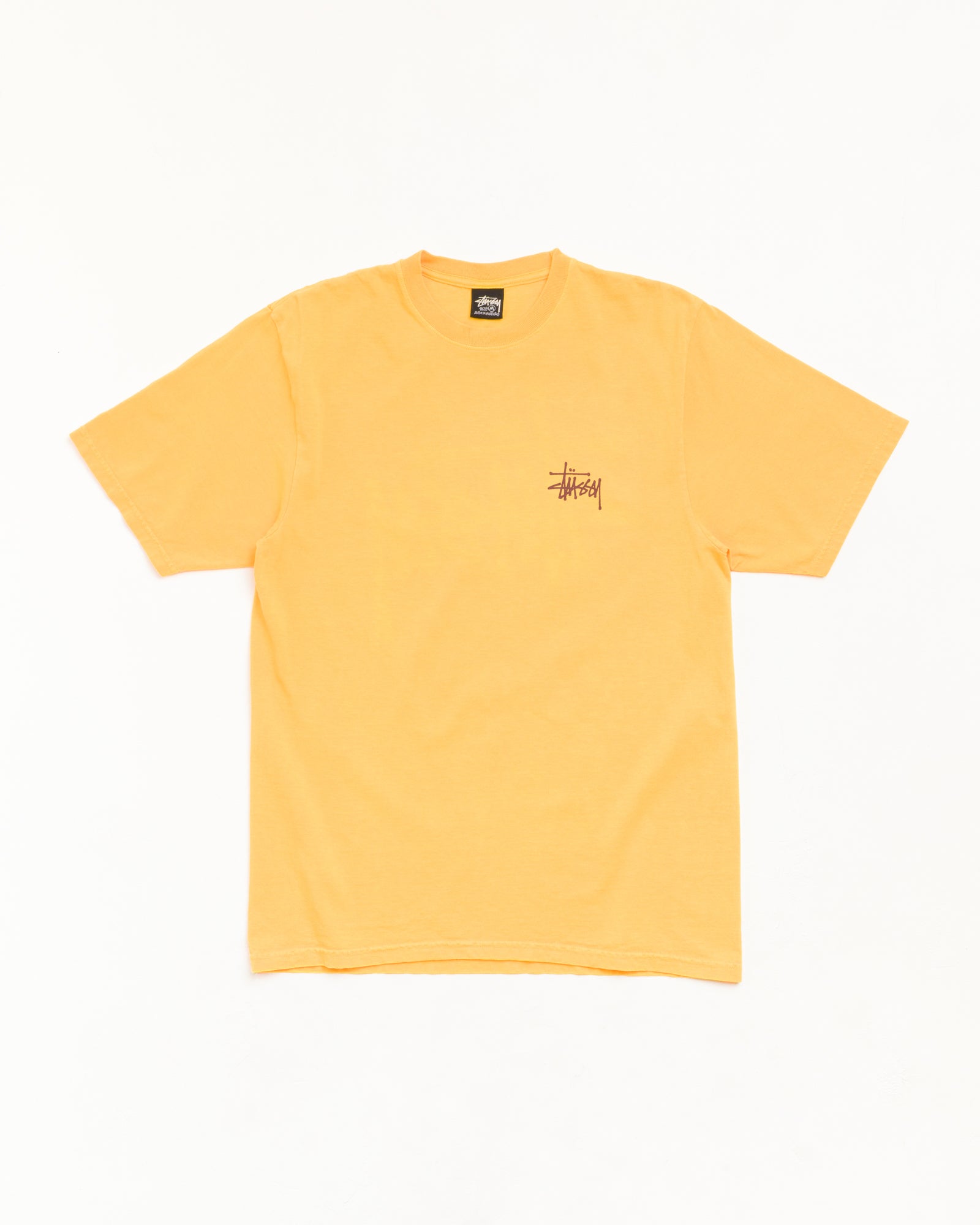 1905001_MAGO_1.jpg Stüssy Basic Pigment Dyed Tee Marigold