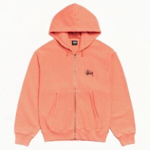 Stüssy Basic Zip Hoodie Sherbert