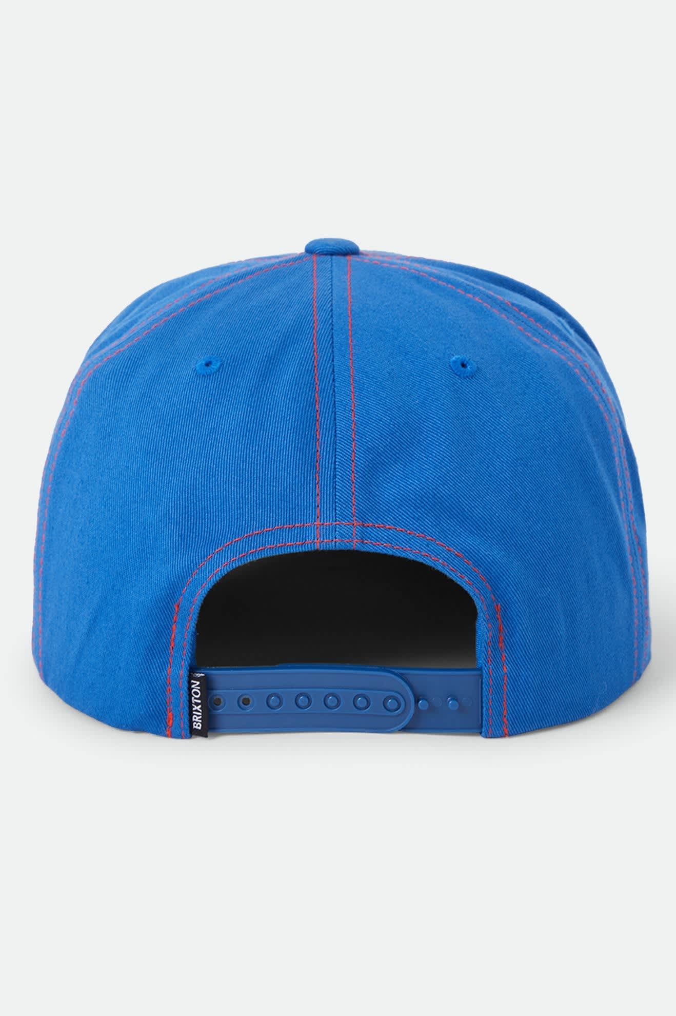 7ee3ed85cf5158c206edeec4d080ca64135e124f.jpg Brixton Heyward Snapback Cap Electric Indigo
