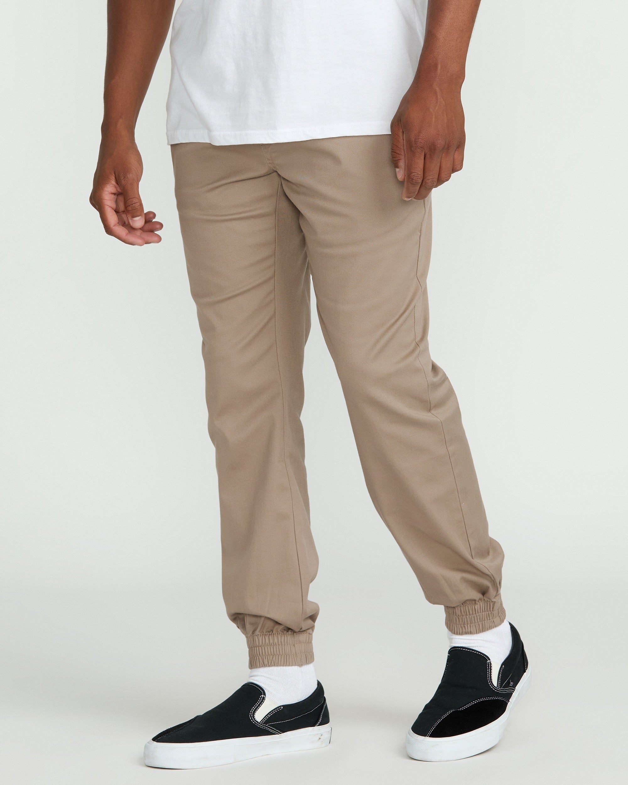 A1232505-KHA_3.jpg Volcom Frickin Slim Joggers Khaki