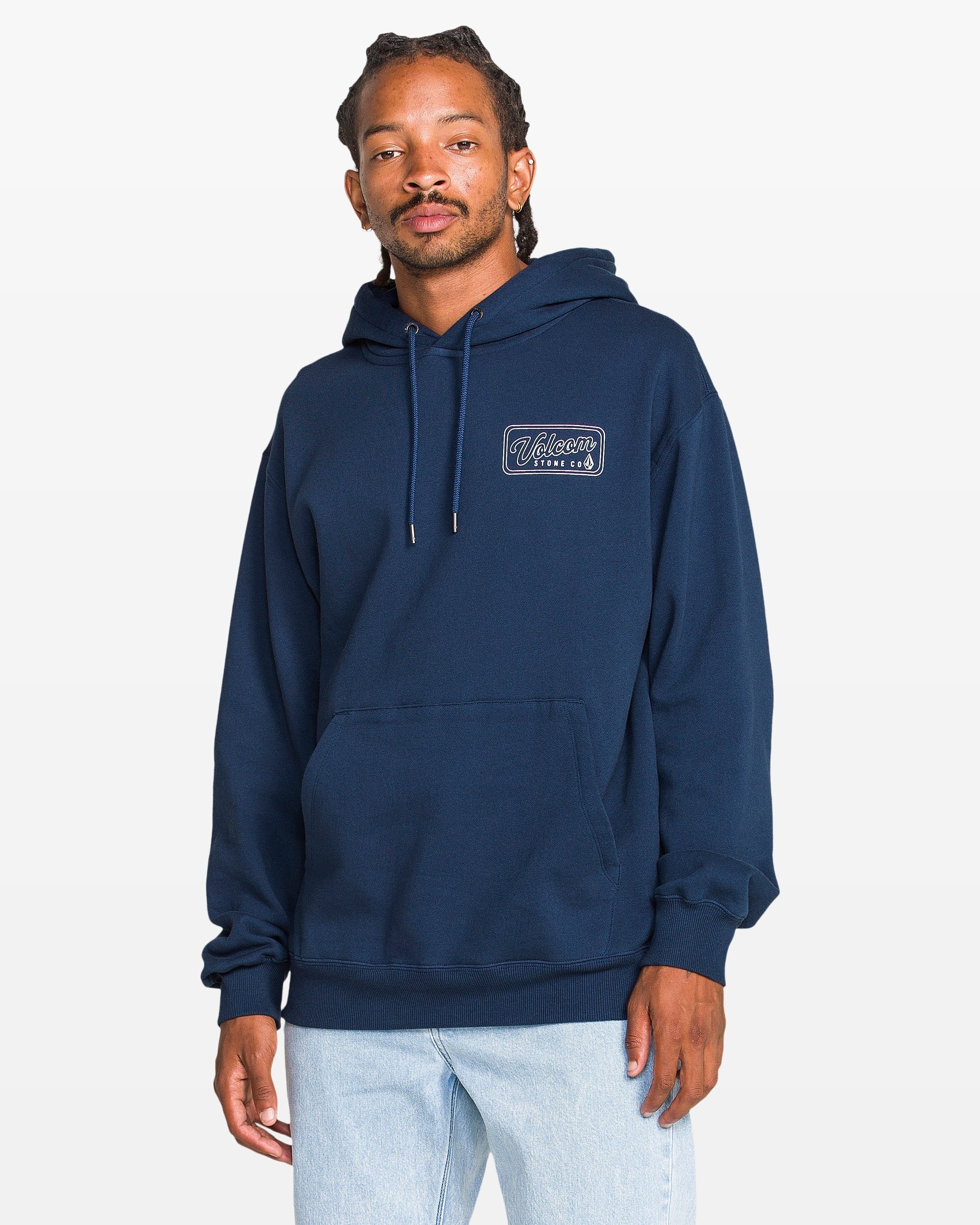 A4122600-DBI_1.jpg Volcom Stone Coast Pullover Hoodie Dust Bowl Indigo