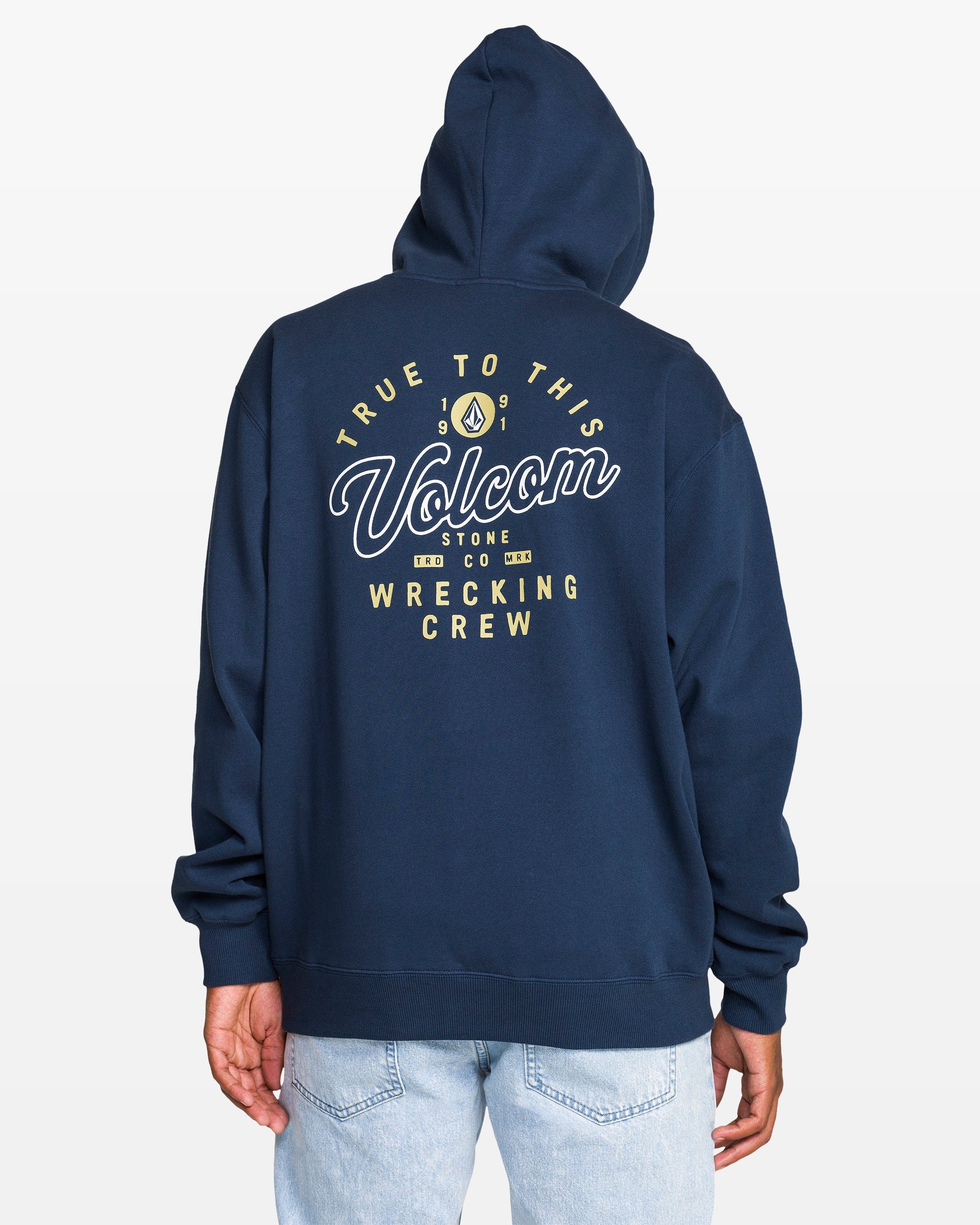 A4122600-DBI_2.jpg Volcom Stone Coast Pullover Hoodie Dust Bowl Indigo