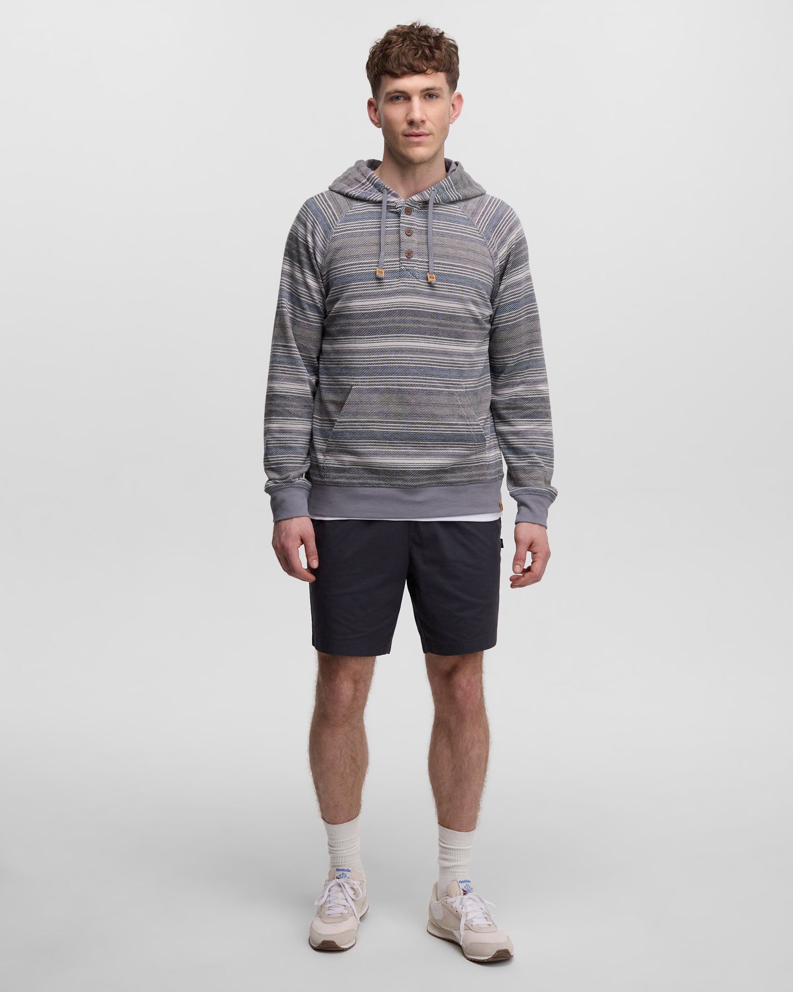 Black-Brushed-Organic-Cotton-Hoodie-TCM6543-6261_3.jpg tentree Woodrow Organic Cotton Hoodie Meteorite Black Stripe
