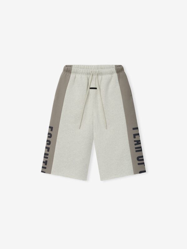 Fear of God Essentials Panelled Raw Cut Off Sweatpant Vanilla Heather / Seal