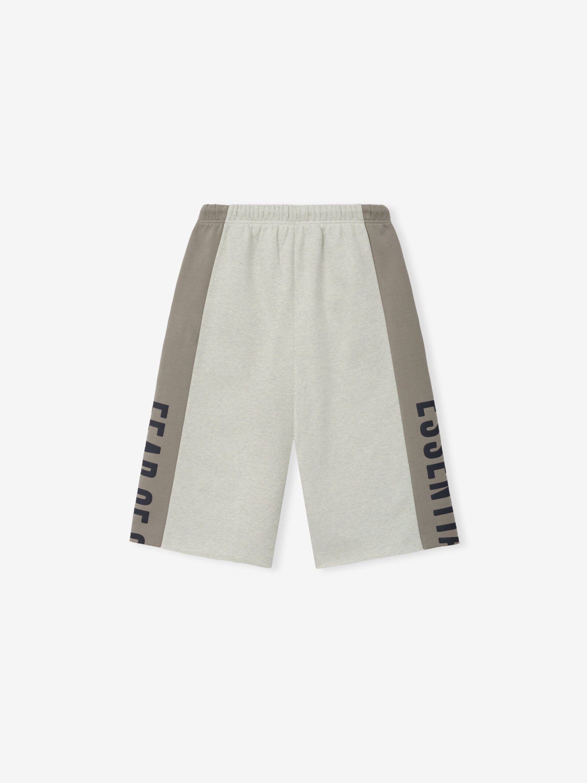 RW00285_PANELLED_RAW_CUT_OFF_SWEATPANT-VANILLA_HEATHER_SEAL_2_ff8199b4-0229-4751-a07d-6ace5999a466.jpg Fear of God Essentials Panelled Raw Cut Off Sweatpant Vanilla Heather / Seal