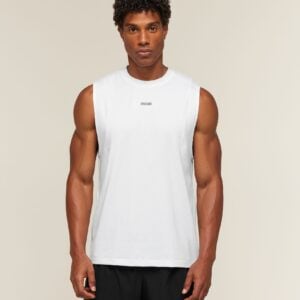 Gymshark Running Boxy Tank White