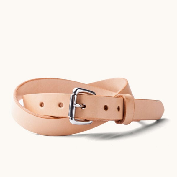 Tanner Goods Skinny Standard Leather Belt Natural